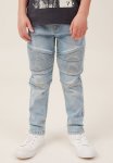 Cotton On Skinny Fit Moto Jean - Byron Mid Blue
