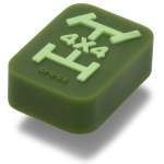 Lights Up 4X4 Drive Jibbitz - Multi Osfa