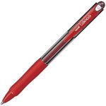 SN-100 Red 0.3MM Fine Ballpoint Pen Retractable Rubber Grip Each 41-3910-03