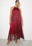 Fringe Midi Dress - Red