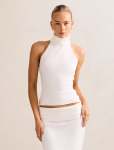 Lexi Halter Knit Top - XL Cream