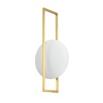 Serene Serena LED Metal Wall Light Black Gold - Gold