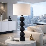 Dario Metal Table Lamp - Gold Black - Black