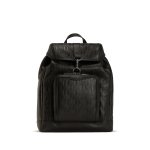K loom Leather Backpack -black