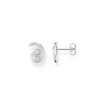 Ear Studs Wave With Stones