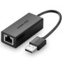 UGreen USB2.0 M To RJ45 10/100MBPS Adapter-bk