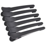 Sectioning Clips No Teeth Carbon Clips Black 10CM 6 PACK