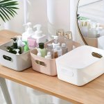 Multi-purpose Polished Rectangular Plastic Organizer Bins - Home Office Closet Bedroom Storage Solutions - Versatile Seat Back O