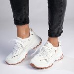 Pierre Cardin Sirene 3 Lace Up Sneaker- White rose Gold - 8
