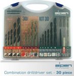 Tork Craft Alpen Drill And Screwdriver Set 30 Piece In Carry Case Steel Masonry Wood