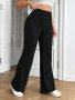 Plus Size High Waist Stretchy Trousers For Women Solid Color Comfortable Leggings Women's Activewear