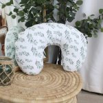 Feeding Pillow Cover Leaf Print Safari And Friends Set