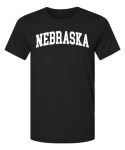 State Of Nebraska College Style White Fashion Unisex Premium T-Shirt Black 3X-LARGE