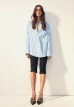 Oversized Shirt - Blue & White Striped