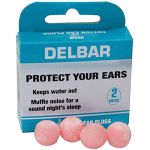 Delbar Wax & Cotton Earplugs 2 Pairs