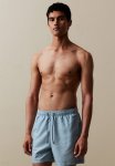 Patterned Swim Shorts - Light Blue Patterned