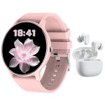 Women's Luxury Smartwatch & Earphones Gift Set - 1.52 HD Gold Edition