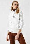 Hoodie Pocket Printed Sweatshirt - White