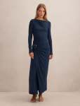Kingsley Hardware Jersey Midi Dress - 16 Evening Navy