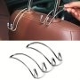 Car Seat Hook Auto Hidden Back Seat Headrest Hanger For Handbag Shopping Bag Coat Storage Hanger Car Accessories Hook Organizer