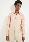 Polo Christian Long Sleeve Slim Fit Stretch Shirt - Peach