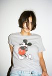 T-Shirt With A Motif - Light Grey Marl & Mickey Mouse
