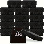 1PC 3PCS Pineapple Pattern Jewelry Storage Boxes 7.2X7.2X3.5CM Cotton Filled Jewelry Gift Box With Lid For Diy Necklace Earring