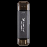 Transcend ESD310 Portable SSD Dual USB 256GB 512GB 1TB 2TB Black