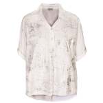 Anglaise Silver Foil Shirt - White Free