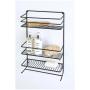 Shower Caddy Organiser Steelcraft Black W32CMXD11.6CMXH51CM