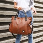 Vintage Top Handle Satchel Bag Retro Large Capacity Hobo Tote Bag Casual Handbag & Shoulder Purse