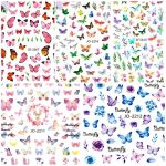 Nail Art Stickers - Self-adhesive Butterfly World