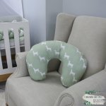Feeding Pillow Cover Shades Of Green And Boerbok Goat