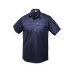 Men's S S Kalahari Shirt - Navy - 5XL