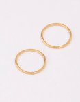 Goldair Gold Plated Titanium Fine Sleeper Earrings 8MM