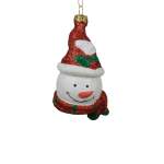 Snowman Bauble 13.7X3.7CM - With Xmas Hat