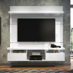 Bortollotti 1.6M Livin White High Gloss Suspended Tv Panel - 7752