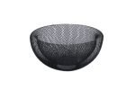 Continental Homeware - Wire Mesh Fruit Basket Shiny Black