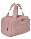 Bagsmart Travel Toiletry Bag Lightweight Large Wide-open Travel Bag For Women Puffy Cosmetic Makeup Bag Organizer With Handle Fo