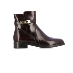 Signet Turn-lock Ankle Boot -bordo