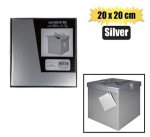 Giftbox Flat Pack 20X20X20CM Silver