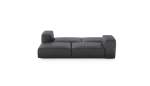 Double Lounger - Leather - Dark Grey - 241CM X 168CM