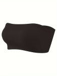 1PC Solid Strapless Wireless Bandeau Sexy Comfy Push Up Bra Women's Lingerie & Underwear