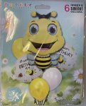 Happy Birthday Bee Foil Balloon