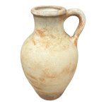 Ceramic One Arm Vase 30CM - Rustic Beige Colours