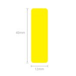 NB171 - - D11 D101 D110 H1S - 12X40MM - 160 Bright Yellow Labels