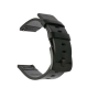 Black Genuine Leather Strap For Samsung Watch 3 - 22MM
