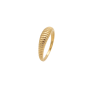 Goldair Gold Textured Ring - 58 / Gold