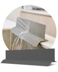 Dearcus Kitchen Sink Splash Guard 19.7 Inch Soft Silicone Water Shield For Apartment Small Kitchen & Bathroom Sinks Keeps Clothe