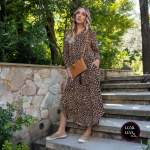 Blake Bonita Leopard Print Dress - Print M